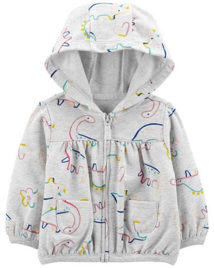 Carter's Mikina s kapucí Grey Dino holka 24m