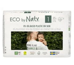 ECO by Naty 2x Pleny jednorázové 1 (2-5 kg) 25 ks