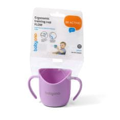 BabyOno Hrnek ergonomický s oušky 120 ml fialový 6m+