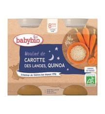 Babybio Večerní menu mrkvové mouliné a quinoa 2x 200 g