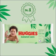 Huggies 3x Natural Triplo Ubrousky vlhčené 56x3 ks