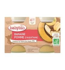 Babybio Příkrm jablko banán 2x 130 g