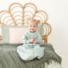 ergoPouch Vak a overálek na spaní 2v1 organická bavlna Suit Sage 3-12 m, 6-12 kg, 2,5 tog