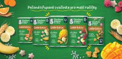 Gerber Organic křupky s malinou a banánem 35 g