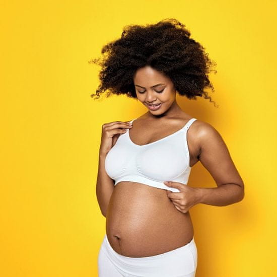 MEDELA noční těhotenská a kojicí podprsenka Keep Cool™, béžová M