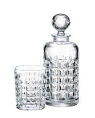 Bohemia Crystalite Set Diamond na whisky obsahuje 1 karafu s objemem 700 ml a 6 sklenic s objemem 230 ml.