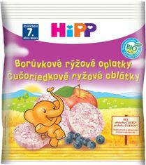 HiPP 7x BIO borůvkové rýžové oplatky pro děti 30 g