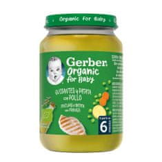 Gerber Organic dětský příkrm hrášek s bramborami a kuřecím masem 190 g