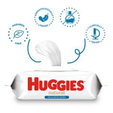 Huggies Natural Pure Water Ubrousky vlhčené 48 ks