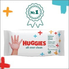 Huggies Single All Over Clean Ubrousky vlhčené 56 ks