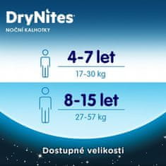 Huggies DryNites Kalhotky plenkové jednorázové pro dívku 8-15 let (27-57 kg) 9 ks