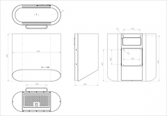 Ciarko Design CDP6002B/C Komínová nástěnná digestoř, šířka 60 cm