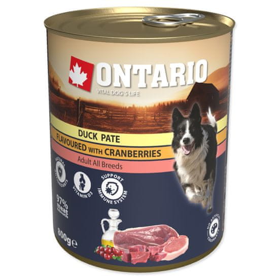 Ontario Konzerva kachní paté s brusinkami 800 g