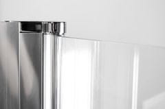 Arttec Sprchový kout rohový COMFORT D 13 čiré sklo 100 x 80 x 198 cm s vaničkou z litého mramoru POLARIS