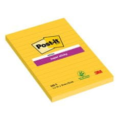 Post-It Bloček Super Sticky 102x152 žlutý linkovaný