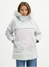 Roxy Světle fialová dámská vzorovaná zimní bunda Roxy Chloe Kim S