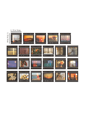 KN Sada 46 samolepek - Sunset Polaroid