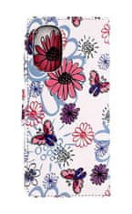 TopQ Pouzdro Motorola Moto G51 5G knížkové Flowers 95556