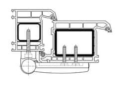 Simonswerk sada 3ks pantů SIKU 3D K 3035 RAL9016 bílý, 15-19 mm