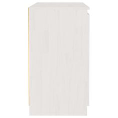 Vidaxl Odkládací skříňka bílá 60 x 36 x 65 cm masivní borové dřevo