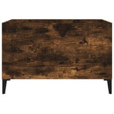 Greatstore Skříňka na LP desky kouřový dub 74,5x38x48 cm kompozitní dřevo