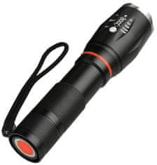 APT ZD76A TAktická svítilna T6 LED ZOOM COB