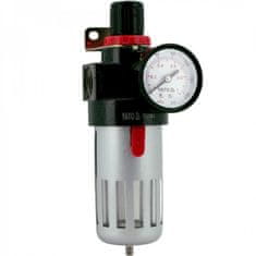 YATO Regulátor tlaku vzduchu 1/2", max. 0,93MPa, s filtrem (90ccm) - YT-2383