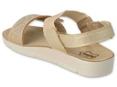 Befado dívčí sandálky CLIP 068Y002 béžovo-zlaté, velikost 31