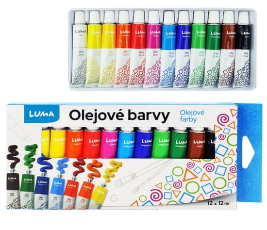 LUMA trading Olejové barvy sada (12x12ml)