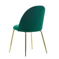 Bruxxi Jídelní židle Selen (SET 2 ks), zelená