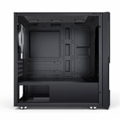 Evolveo M5/Micro ATX/Transpar./Černá