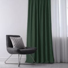 HOMEDE Závěs MILANA klasický flex 7,5 cm s dvojitým záhybem zelený, velikost 220x175