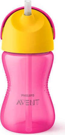 Philips Kouzelný hrneček s ohebným brčkem Avent 300 ml růžový