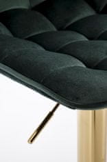 ATAN Barová židle H120 - zelená/zlatá