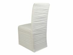 Kraftika 1ks bílá elastický návlek na židle řasený