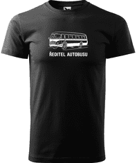 Hobbytriko Tričko s autobusem - Ředitel autobusu Barva: Černá (01), Velikost: 2XL