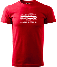 Hobbytriko Tričko s autobusem - Ředitel autobusu Barva: Černá (01), Velikost: 2XL