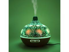 BOT Smart aroma difuzér B11 - 400ml světlé dřevo a LED ohňostroj
