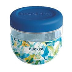 QUOKKA Bubble, Plastová nádoba na jídlo BLUE PEONIES, 770ml, 40134