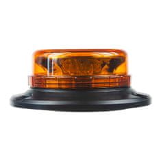 Stualarm LED maják, 12-24V, 12x3W oranžový, magnet, ECE R65 (wl140s)