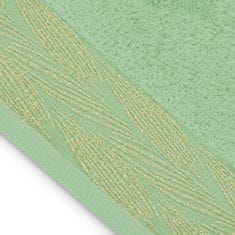 AmeliaHome Sada 3 ks ručníků ALLIUM klasický styl světle zelená, velikost 30x50+50x90+70x130