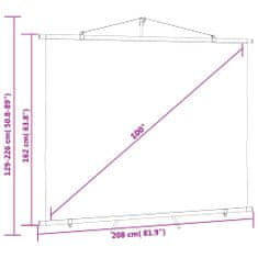 Vidaxl Projekční plátno se stativem 100" 4 : 3