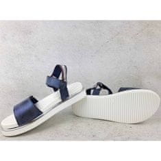 Tommy Hilfiger Sandály tmavomodré 35 EU Platform Velcro