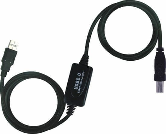 Kraftika Kabel usb 2.0 repeater a propojovací kabel a/m-b/m 20m