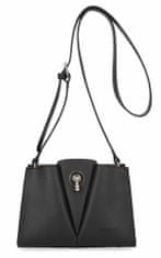 David Jones Černá matná dámská crossbody kabelka 5853-1