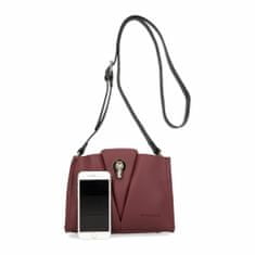 David Jones Bordová matná dámská crossbody kabelka 5853-1