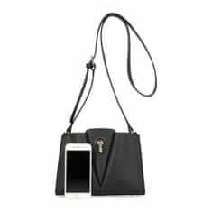 David Jones Černá matná dámská crossbody kabelka 5853-1