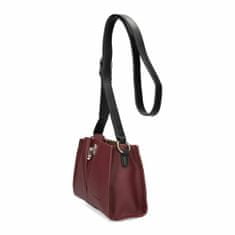 David Jones Bordová matná dámská crossbody kabelka 5853-1