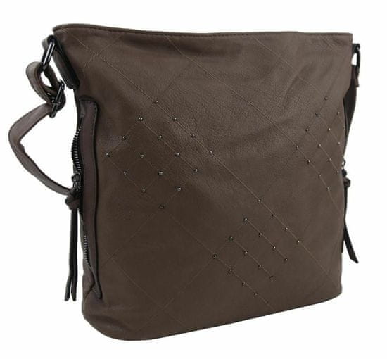 Kraftika Bahenní hnědá crossbody dámská kabelka xh5012