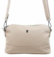 BELLA BELLY Béžová crossbody dámská kabelka se třemi oddíly 5414-bb